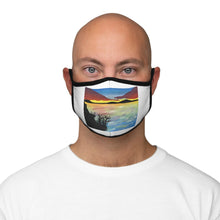 Load image into Gallery viewer, Sunset Silhouette- Fitted Polyester Face Mask