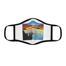 Load image into Gallery viewer, Sunset Silhouette- Fitted Polyester Face Mask