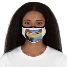 Load image into Gallery viewer, Sunset Silhouette- Fitted Polyester Face Mask