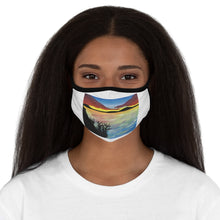 Load image into Gallery viewer, Sunset Silhouette- Fitted Polyester Face Mask
