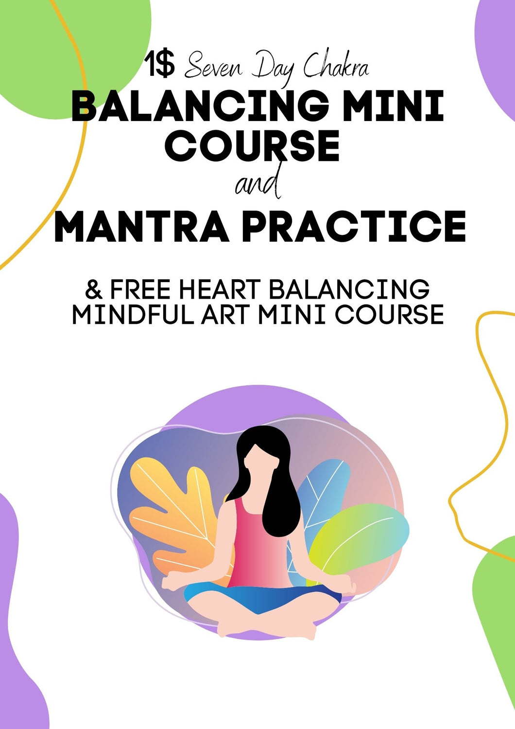 $1 Membership and Live Heart Balancing Mindful Art Workshop
